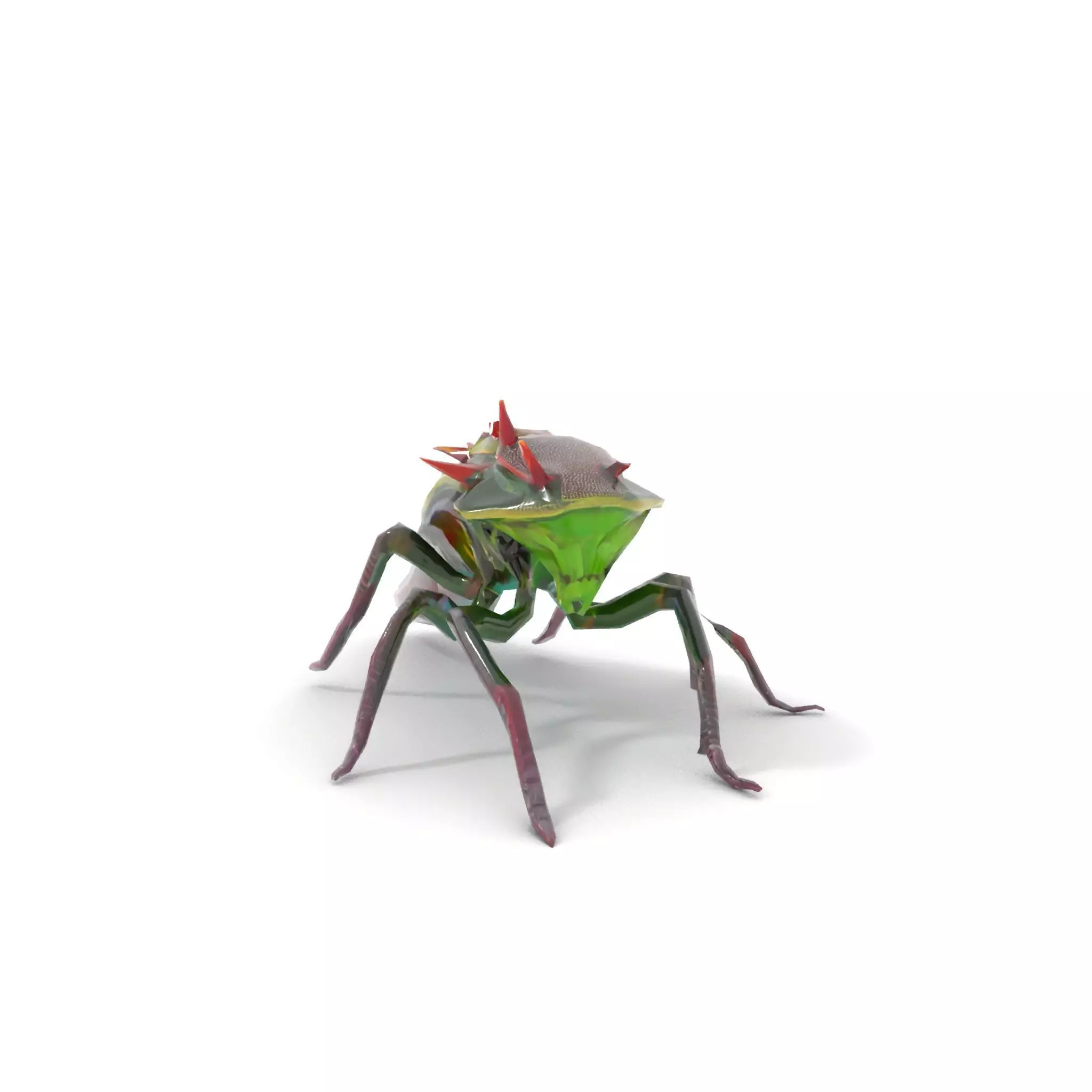 Spiked Alien Creature model pack Low-poly 3D model_8