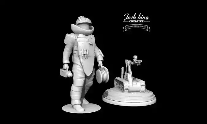 Next Generation EOD Tech and Talon Robot  Keyed 3D Print Model 3D print model