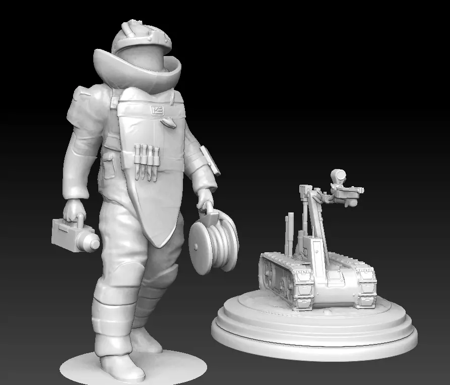 Next Generation EOD Tech and Talon Robot Keyed 3D Print Model 3D print model_8