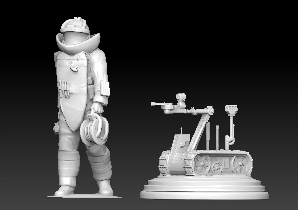 Next Generation EOD Tech and Talon Robot Keyed 3D Print Model 3D print model_6