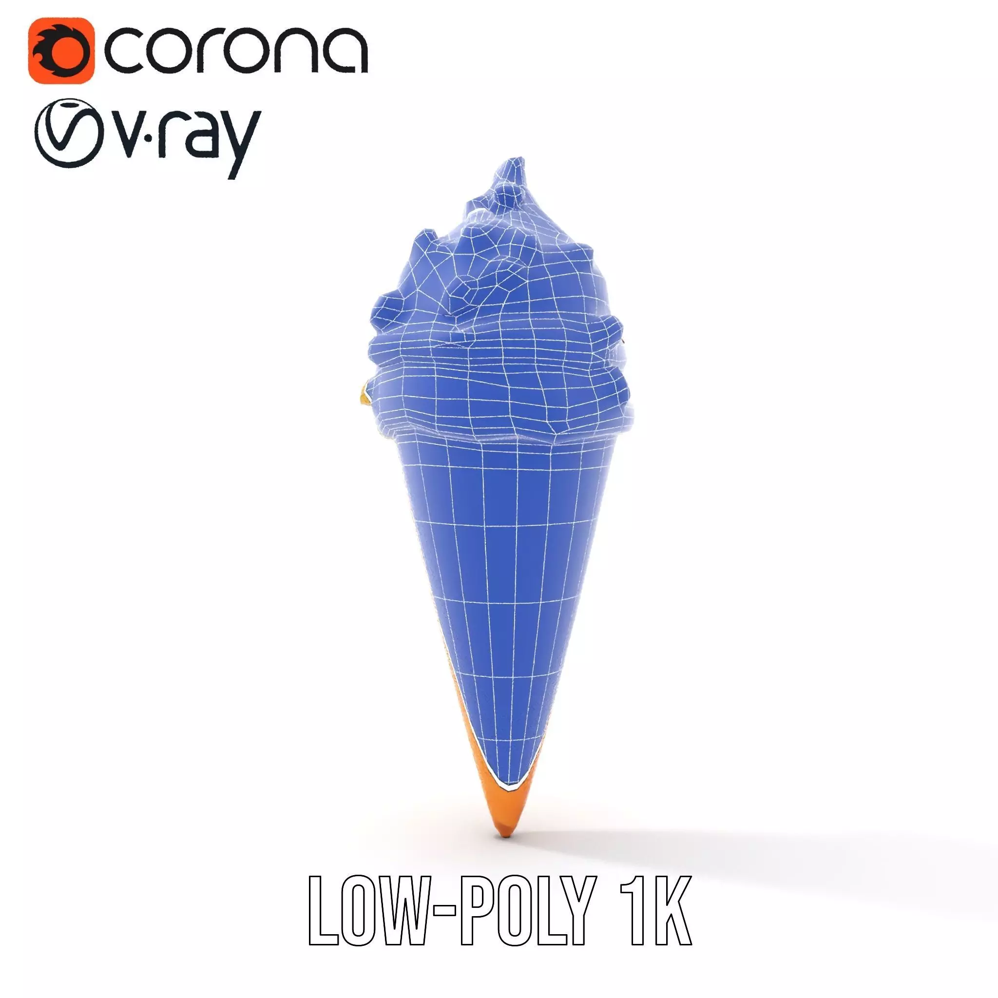 Nutty Vanilla Swirl model pack Low-poly 3D model_13