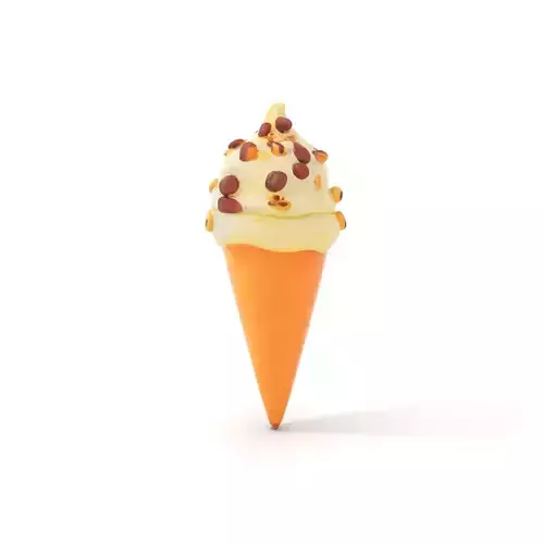 Nutty Vanilla Swirl model pack Low-poly 3D model 6