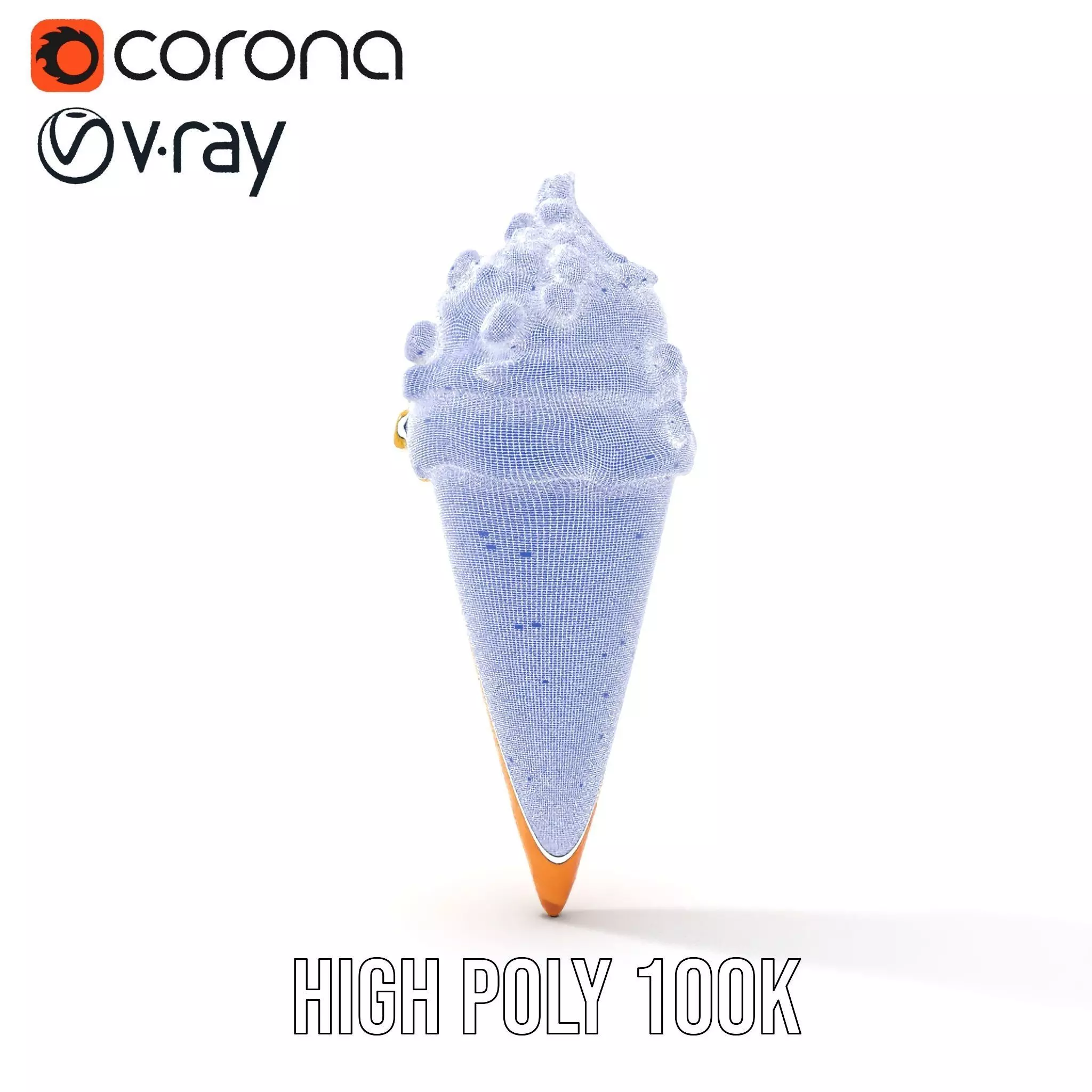 Nutty Vanilla Swirl model pack Low-poly 3D model_34