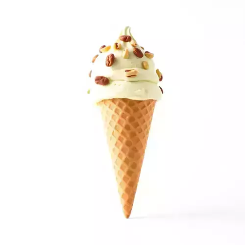 Nutty Vanilla Swirl model pack Low-poly 3D model 2