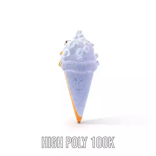 Nutty Vanilla Swirl model pack Low-poly 3D model 4