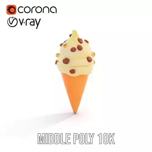Nutty Vanilla Swirl model pack Low-poly 3D model 5