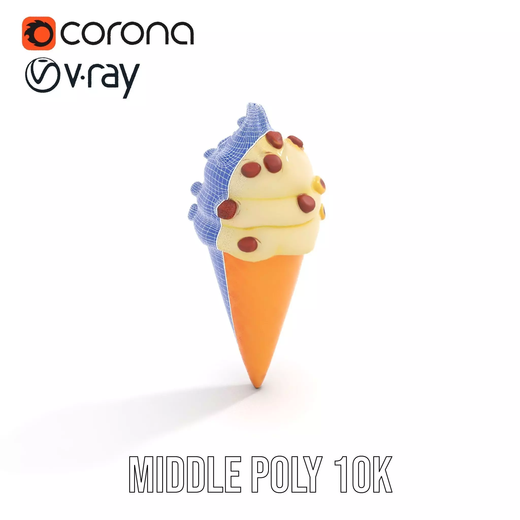 Nutty Vanilla Swirl model pack Low-poly 3D model_20