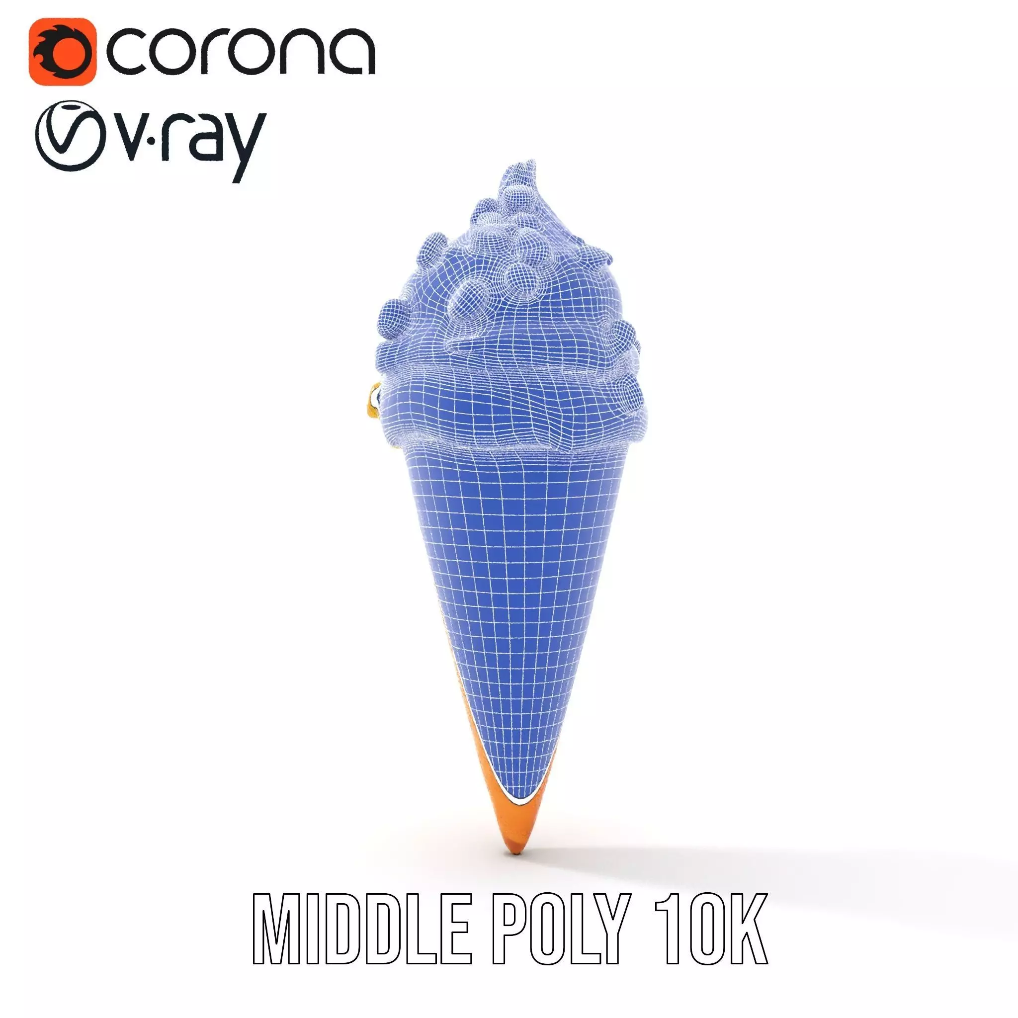 Nutty Vanilla Swirl model pack Low-poly 3D model_28