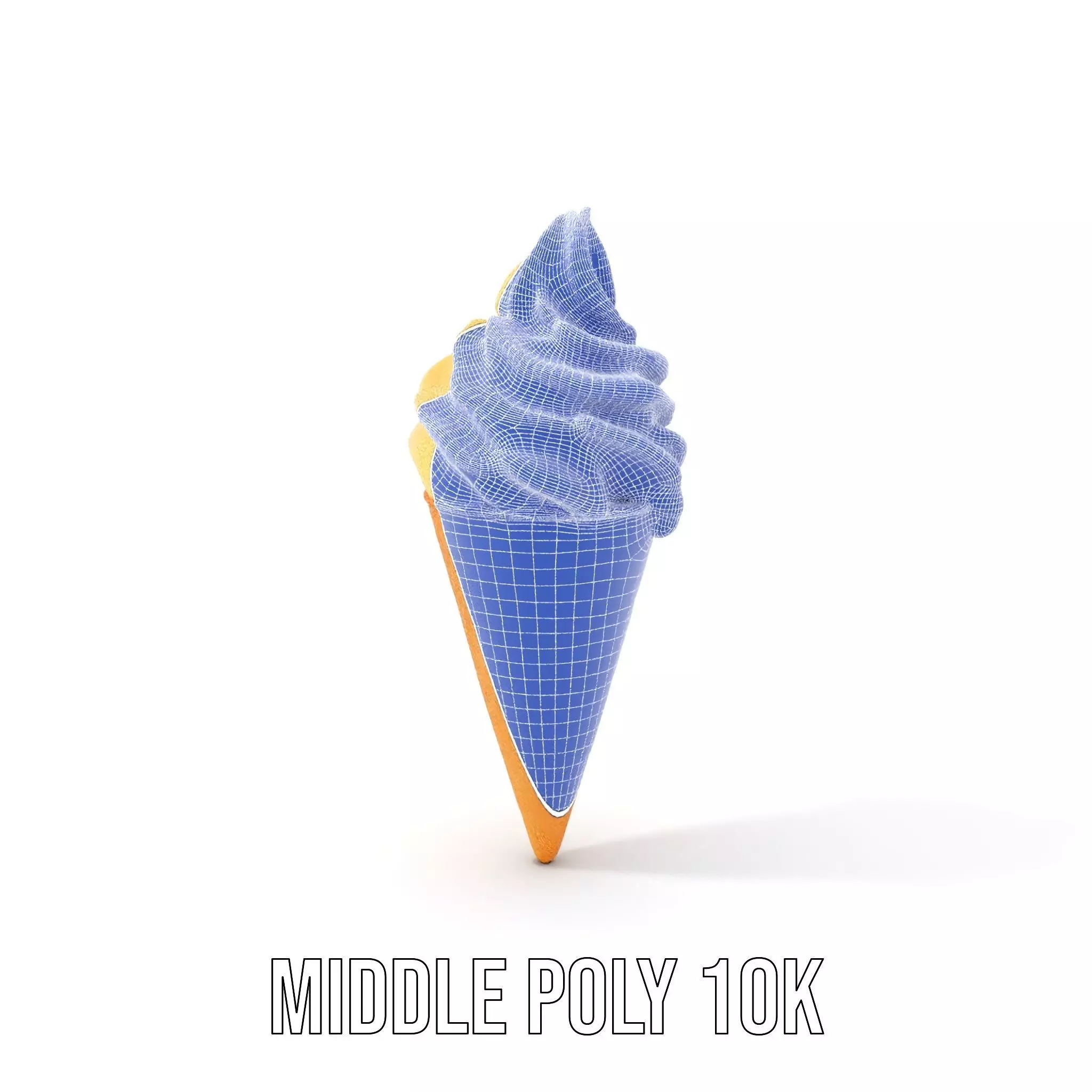 Vanilla Swirl Ice Cream model pack Low-poly 3D model_25