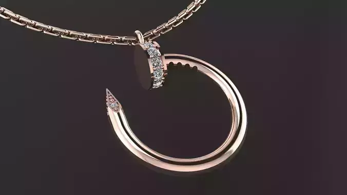 Cartier Juste un Clou pendant 3d printing model