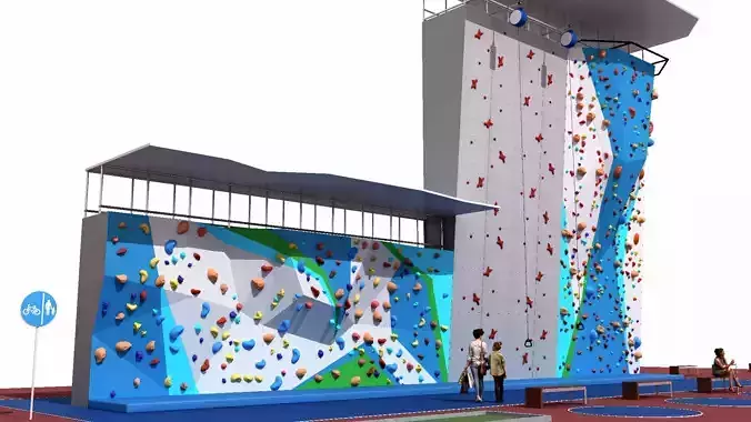 artificial climbing wall
