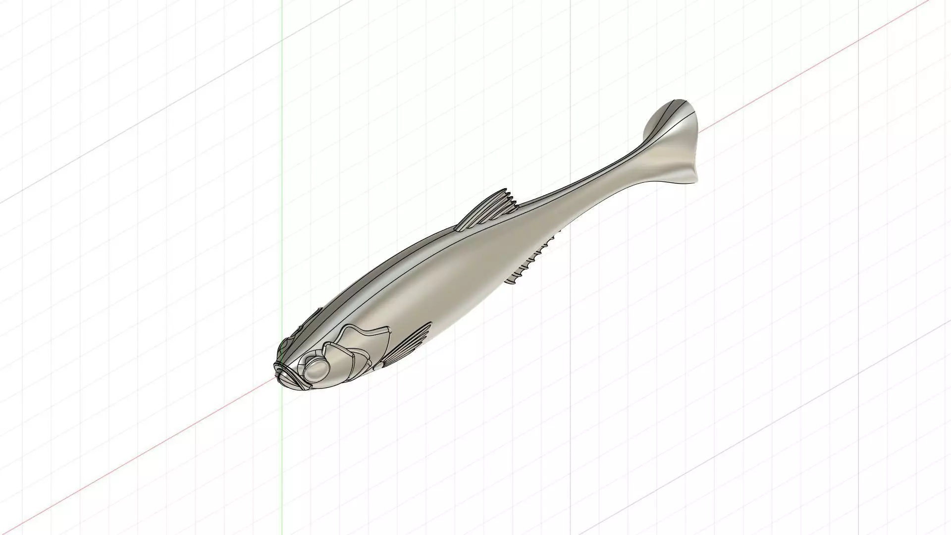 Swimbait Wedge Tail 140mm 3D print model_21