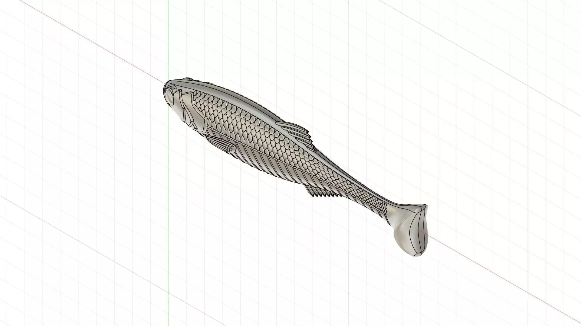 Swimbait Wedge Tail 140mm 3D print model_19