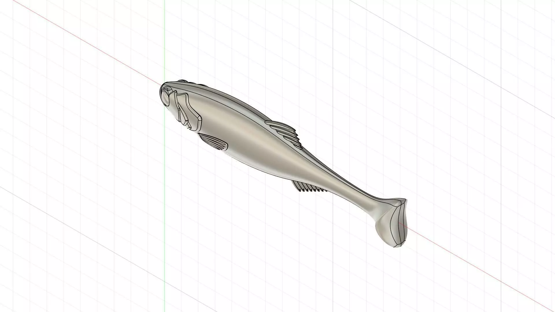 Swimbait Wedge Tail 140mm 3D print model_22
