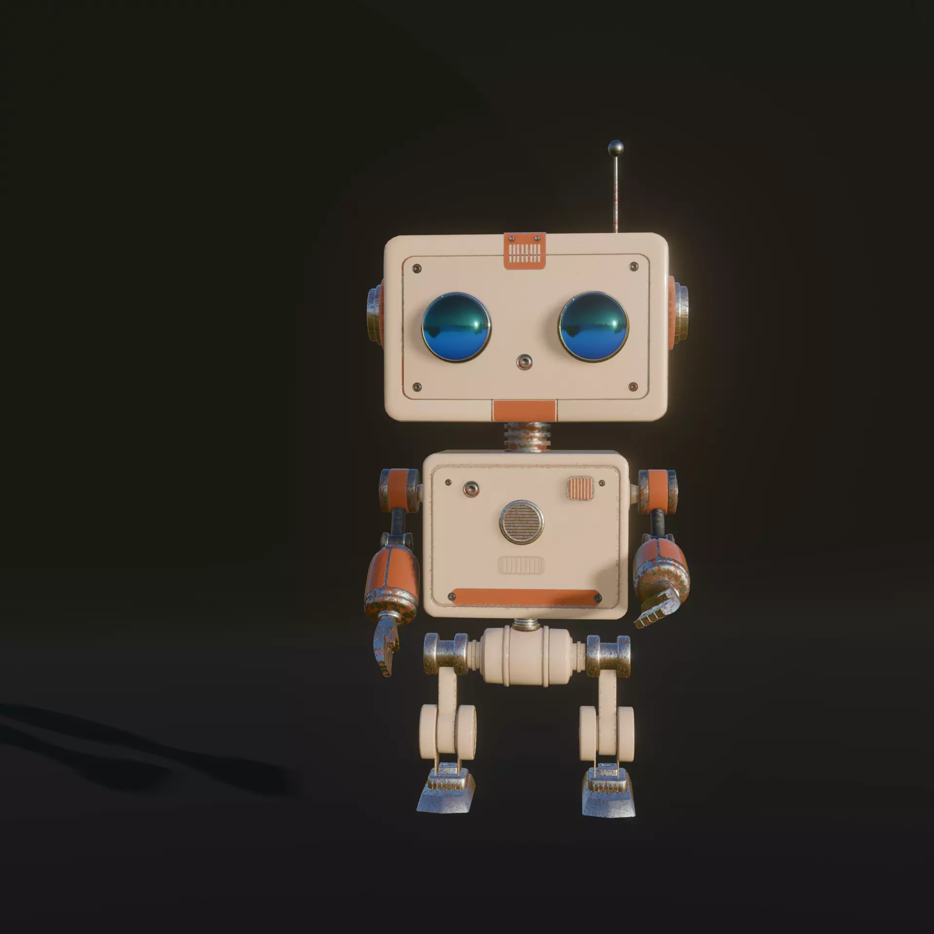Retro Robot 3D model
