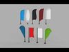 banner commercial flag 3D model_1