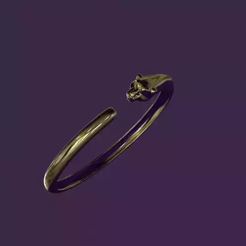 Panther bracelet for casting in gold