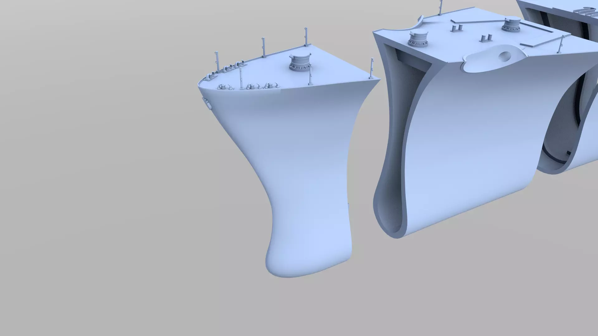 Battleship RN Roma Hull - Commercial license - 1-200 scale 3D print model_1