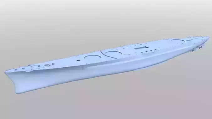 Battleship RN Roma Hull - Commercial license - 1-200 scale