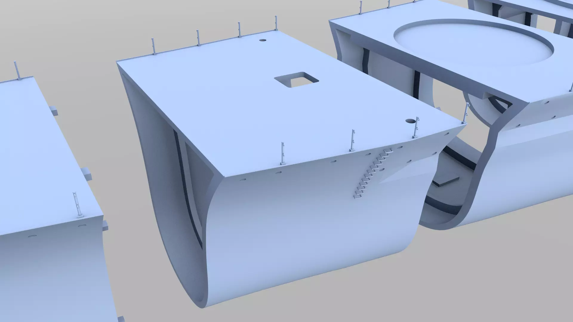 Battleship RN Roma Hull - Commercial license - 1-200 scale 3D print model_4