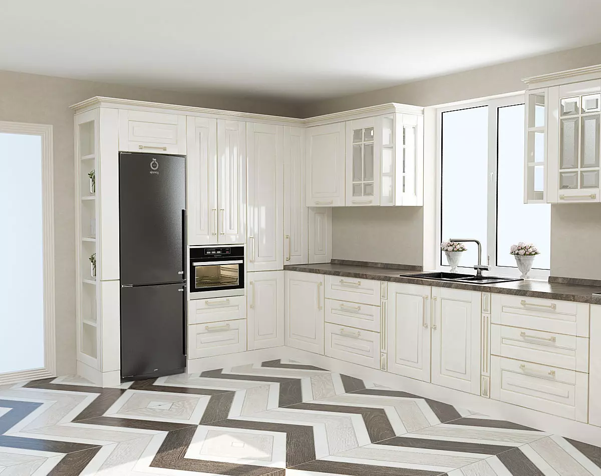 Kitchen Classical 3D model_0