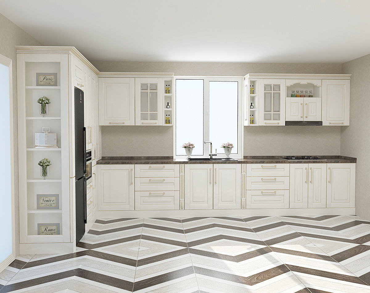 Kitchen Classical 3D model_1