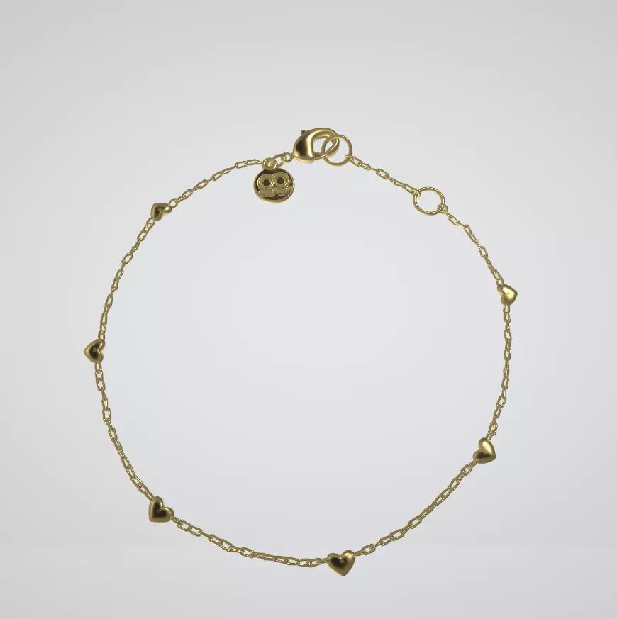 Tory Burch Kira logo bracelet Low-poly 3D model_12