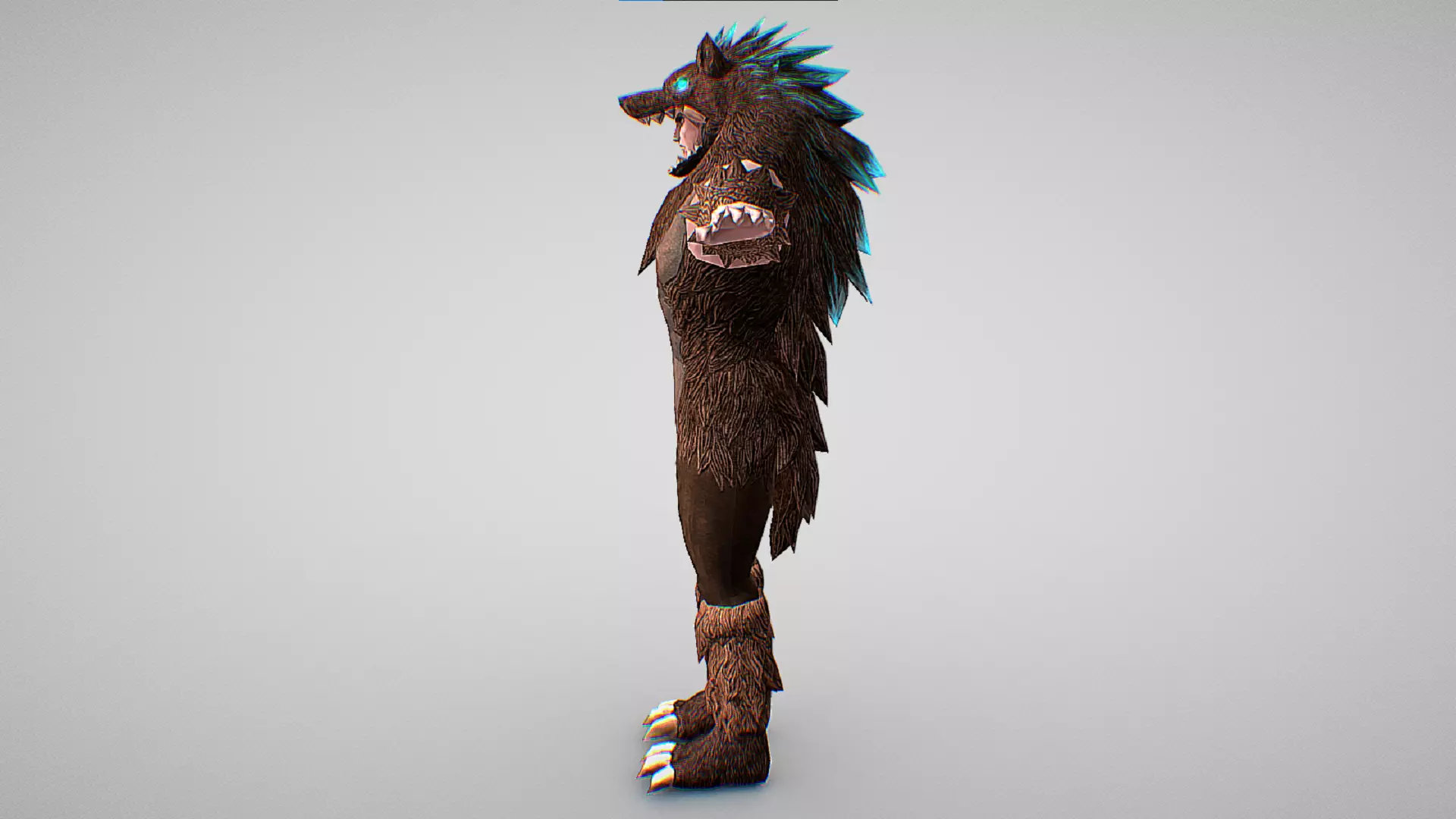 Simon Belmont - Werewolf Skin - Castlevania - Grimore Of Souls Low-poly 3D model_5