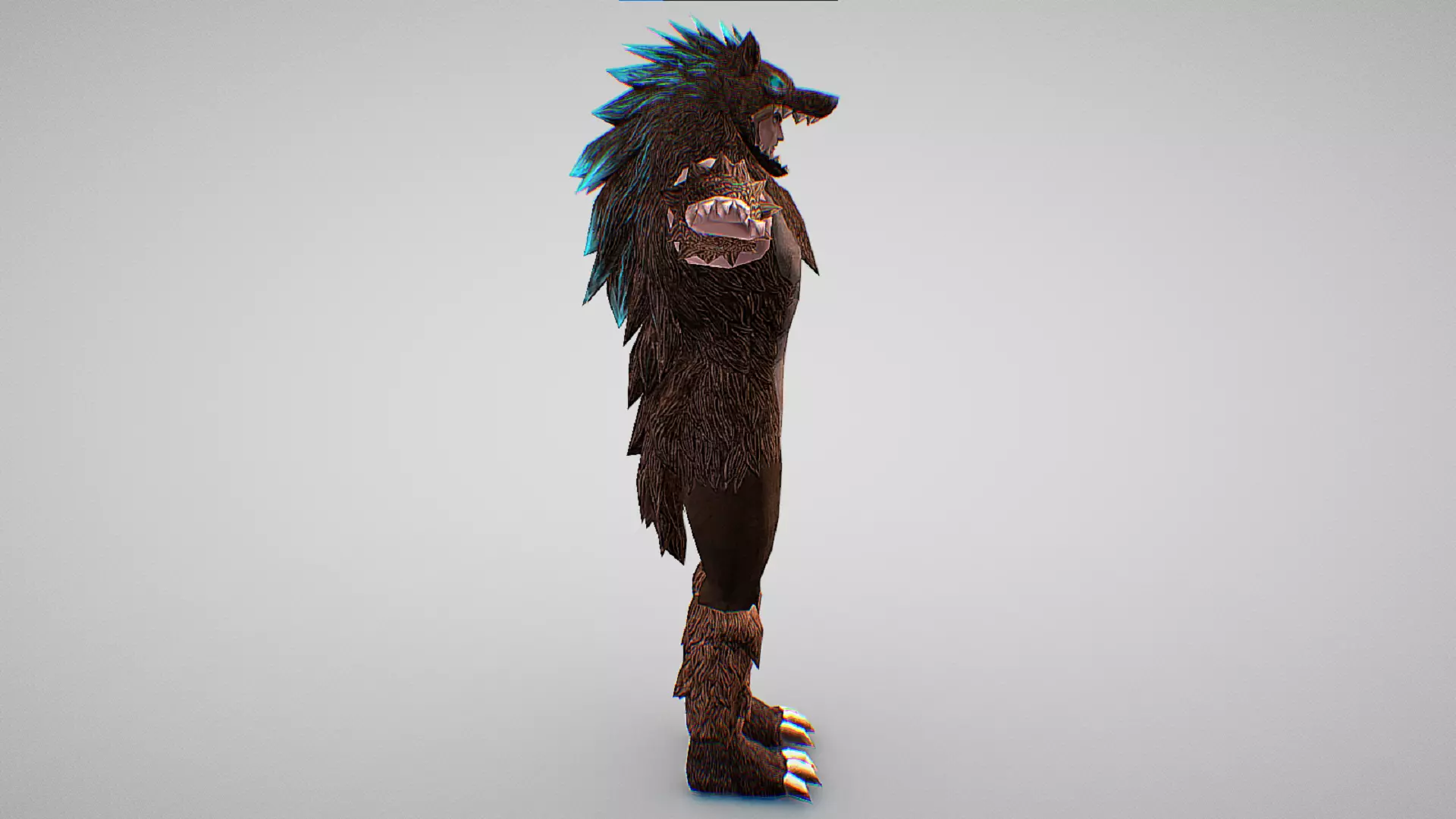 Simon Belmont - Werewolf Skin - Castlevania - Grimore Of Souls Low-poly 3D model_4