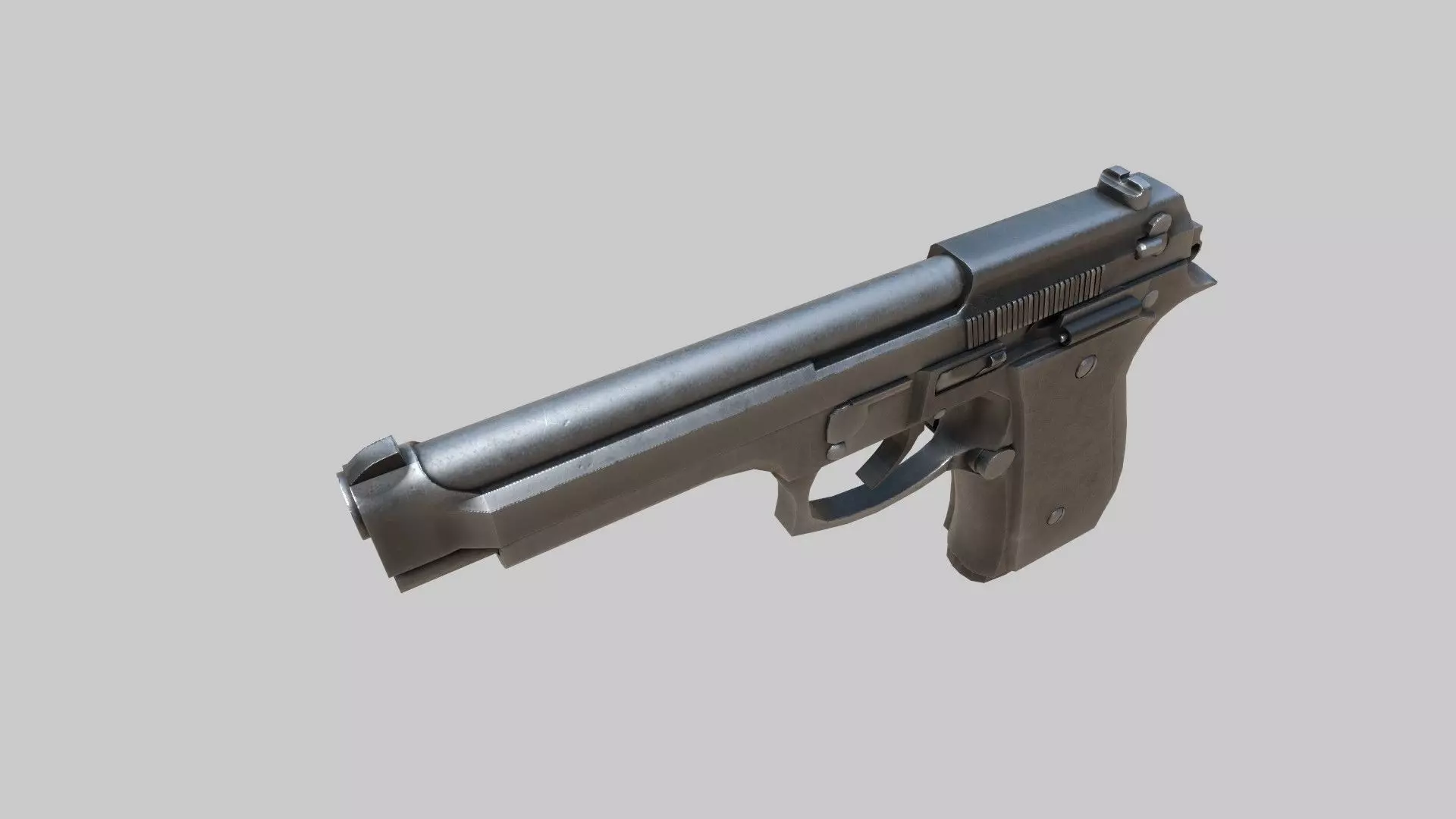 Stylish gun bullet Animation 3D model_3