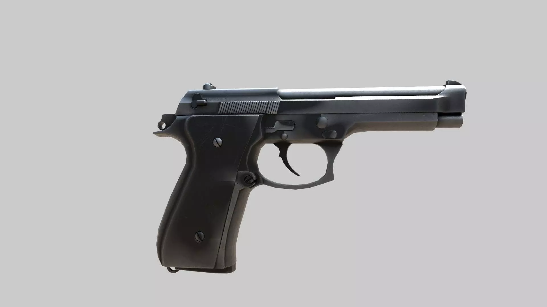 Stylish gun bullet Animation 3D model_2