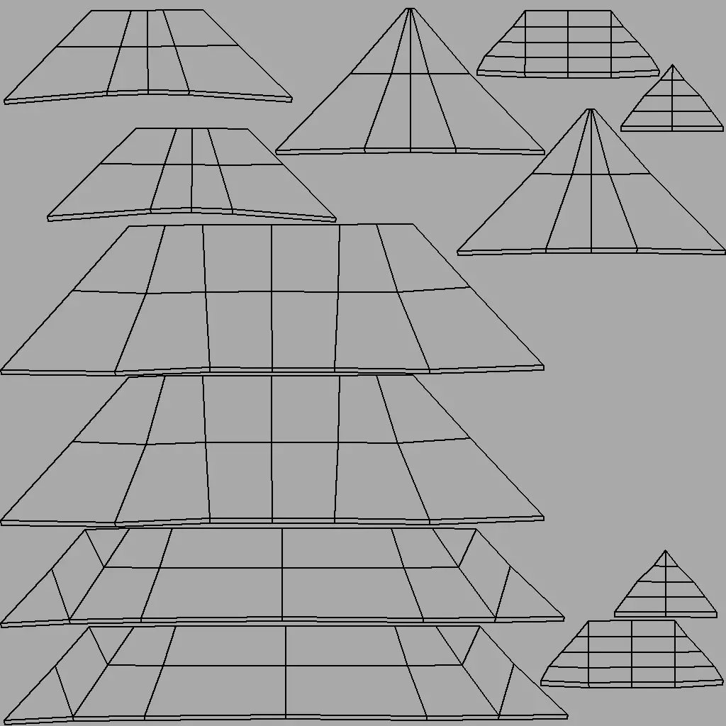 Paldalmun Gate Low-poly 3D model_11