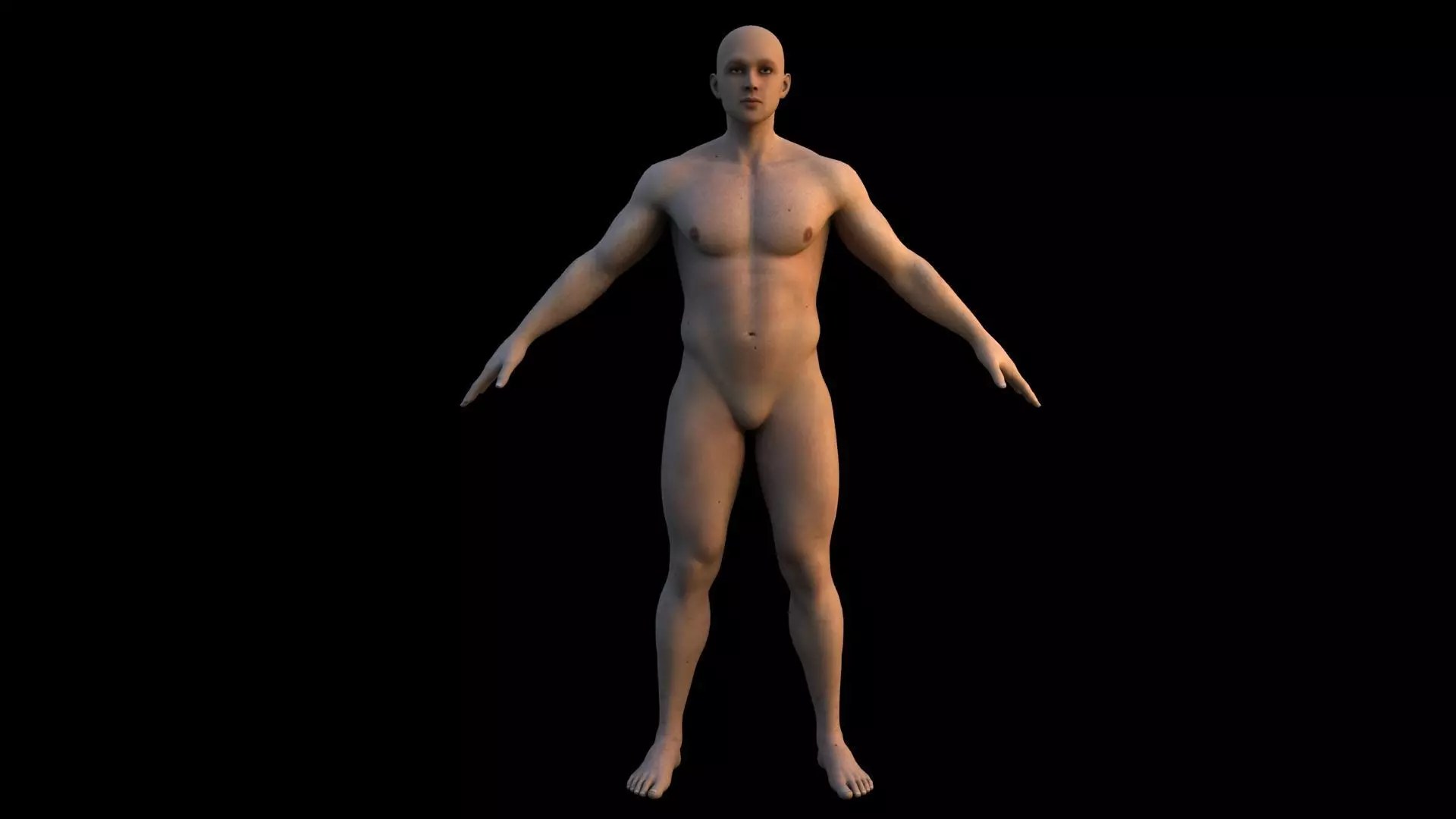 Realistic human body 3D model_1