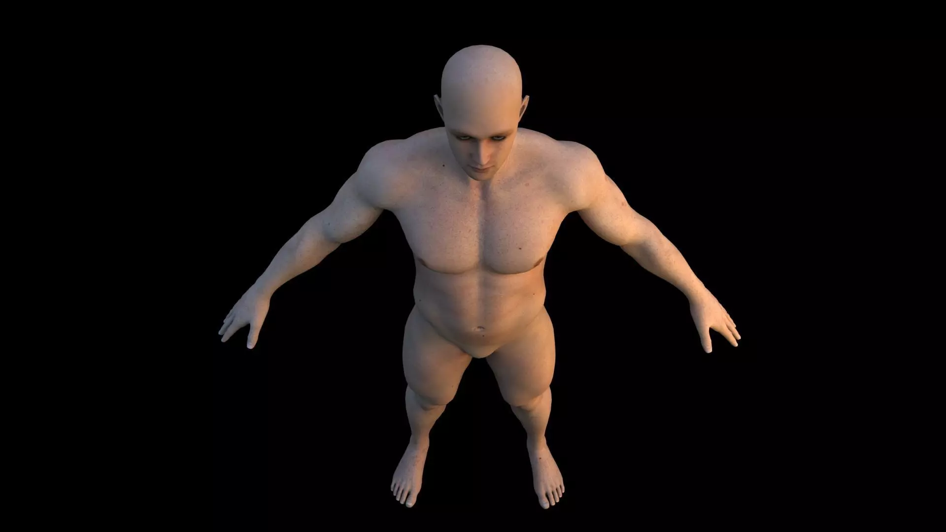 Realistic human body 3D model_5