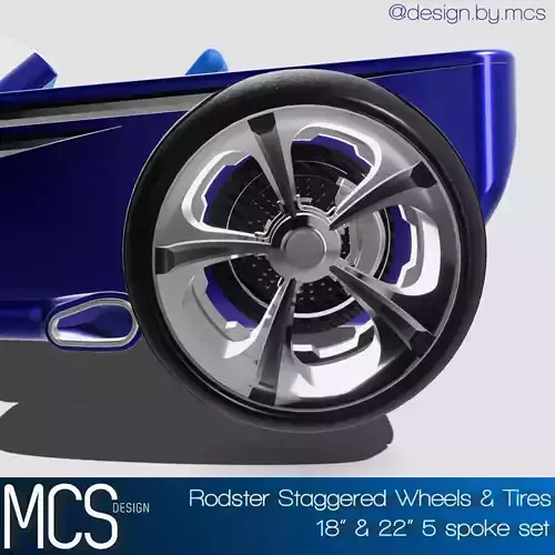 RODSTER Staggered Wheels N Tires