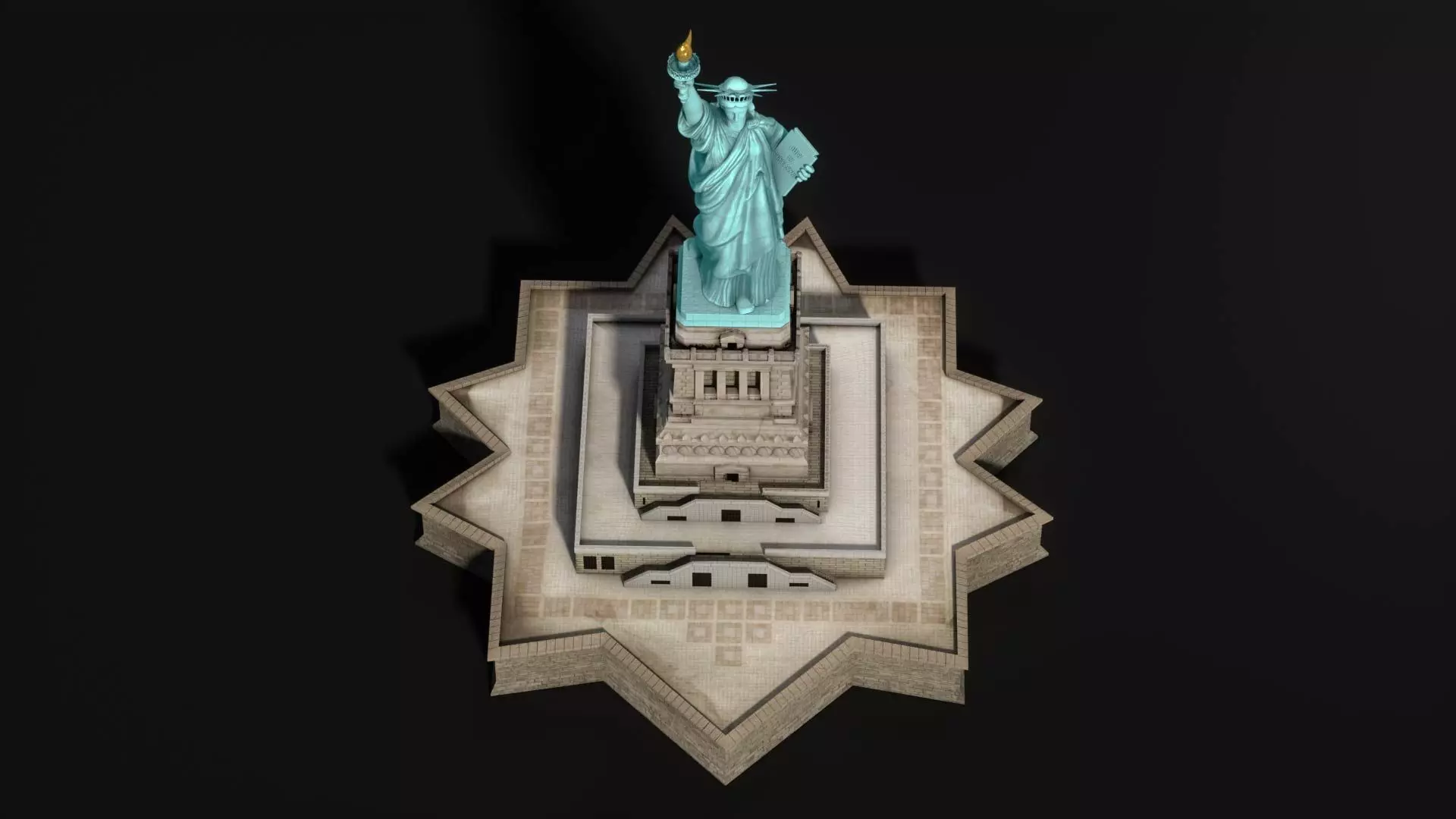 Statue of Liberty 3D model_6