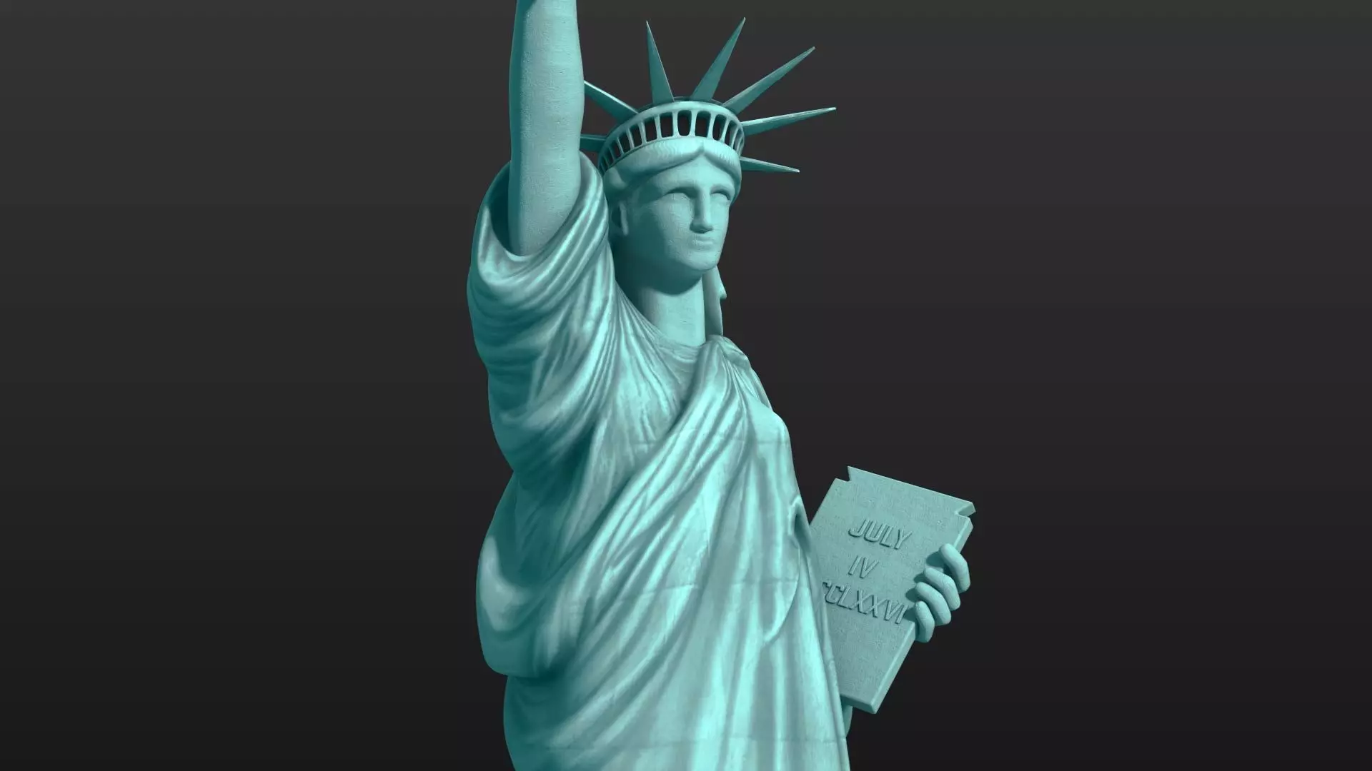 Statue of Liberty 3D model_2