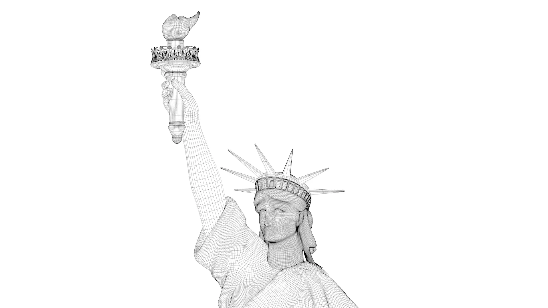 Statue of Liberty 3D model_12