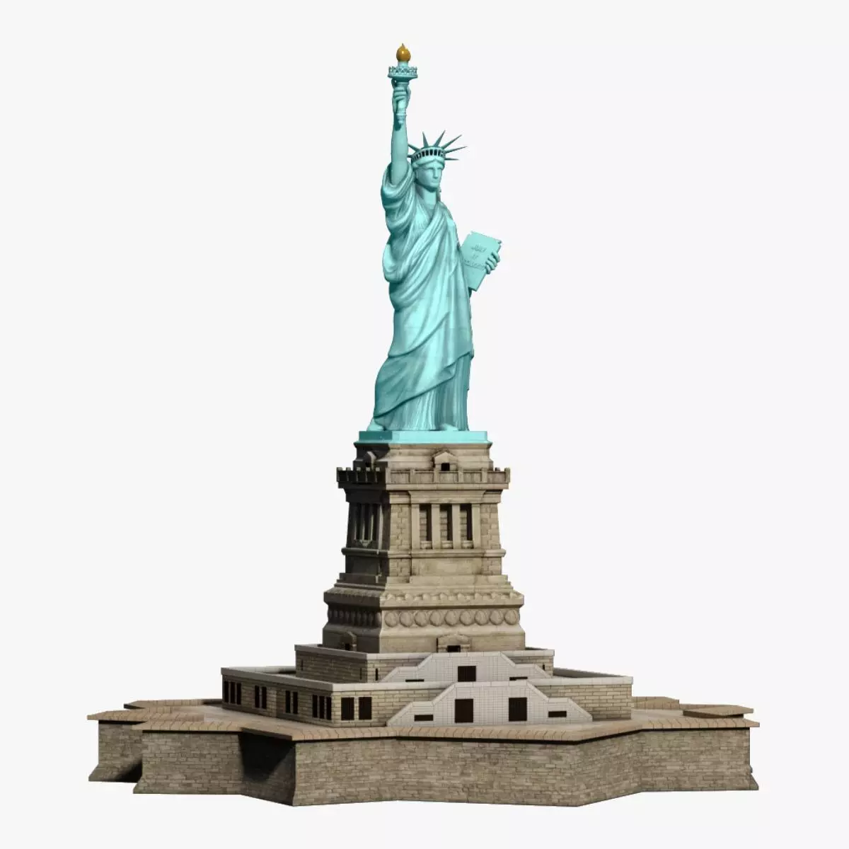 Statue of Liberty 3D model_0