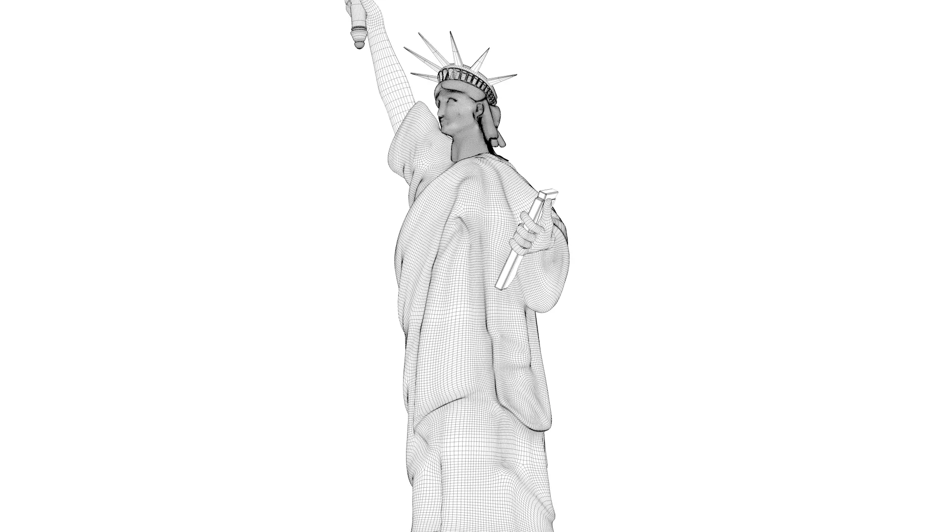 Statue of Liberty 3D model_10