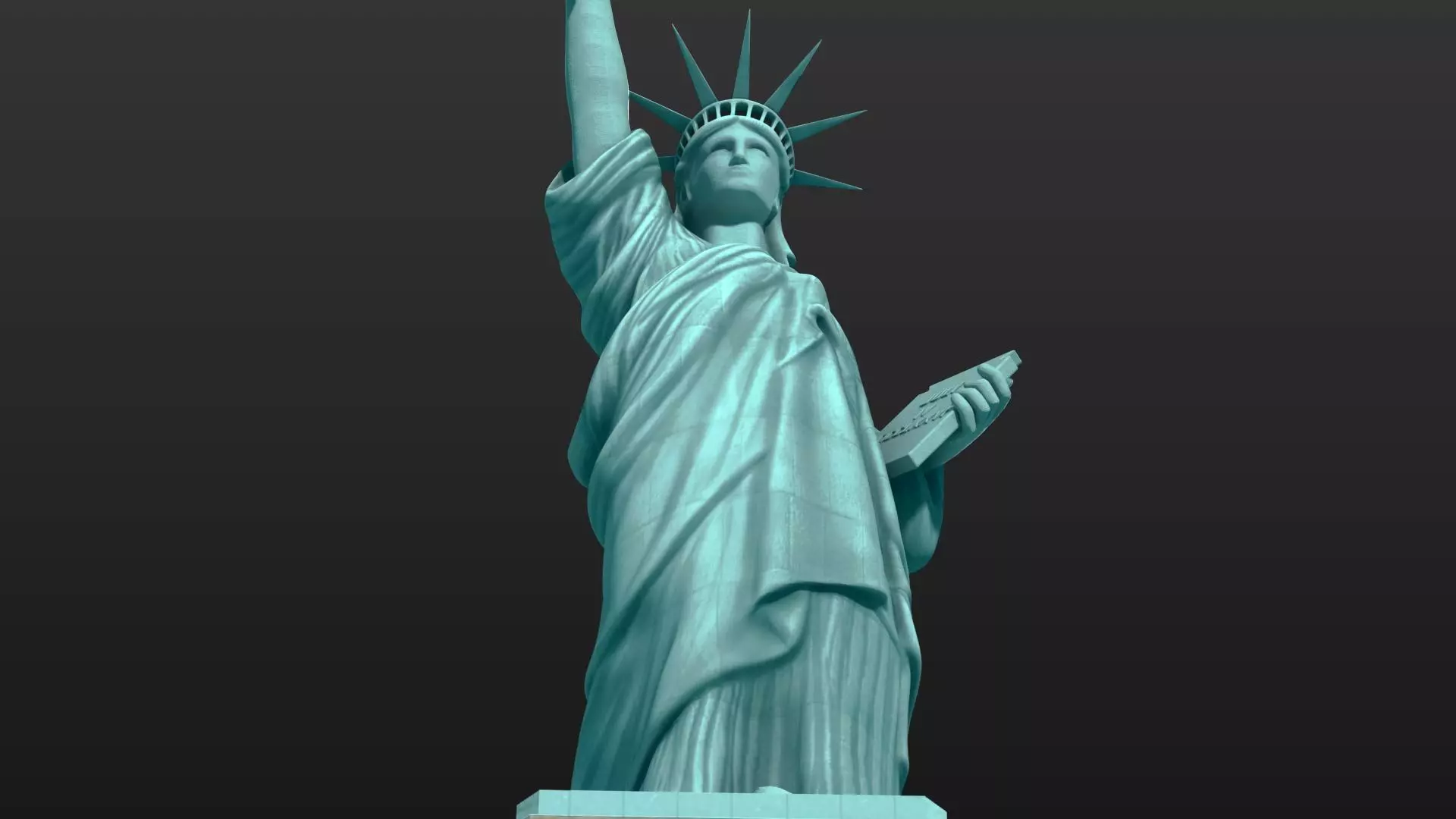 Statue of Liberty 3D model_4
