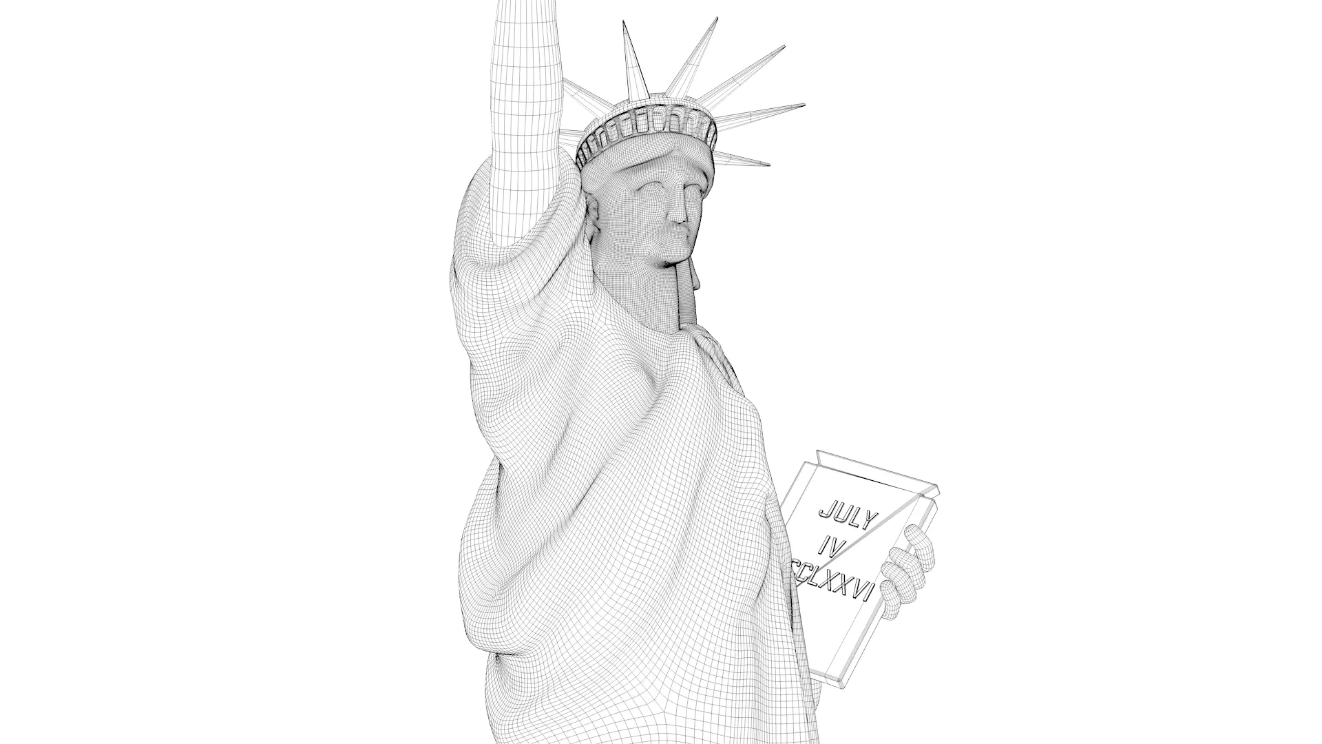 Statue of Liberty 3D model_8