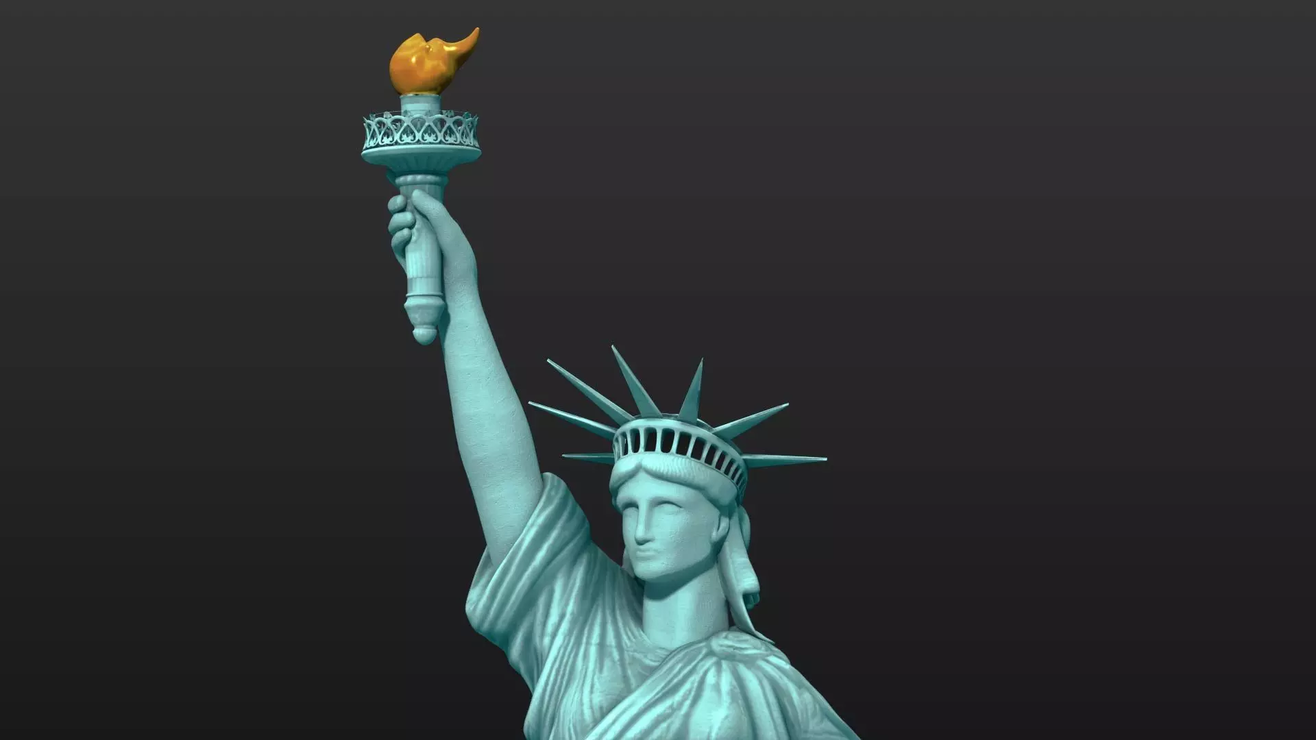 Statue of Liberty 3D model_1