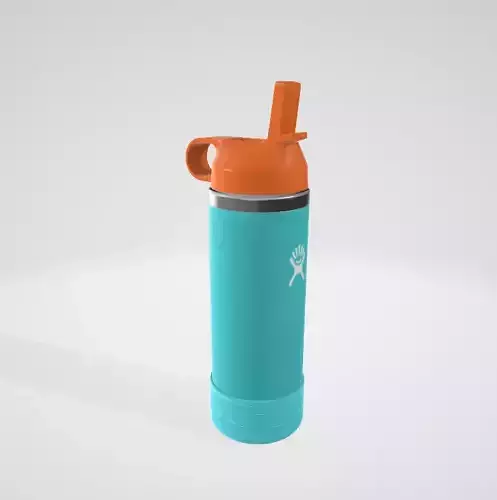 Hydro Flask 18 Oz Kids Wide Mouth Straw Cap And Boot Seaspray