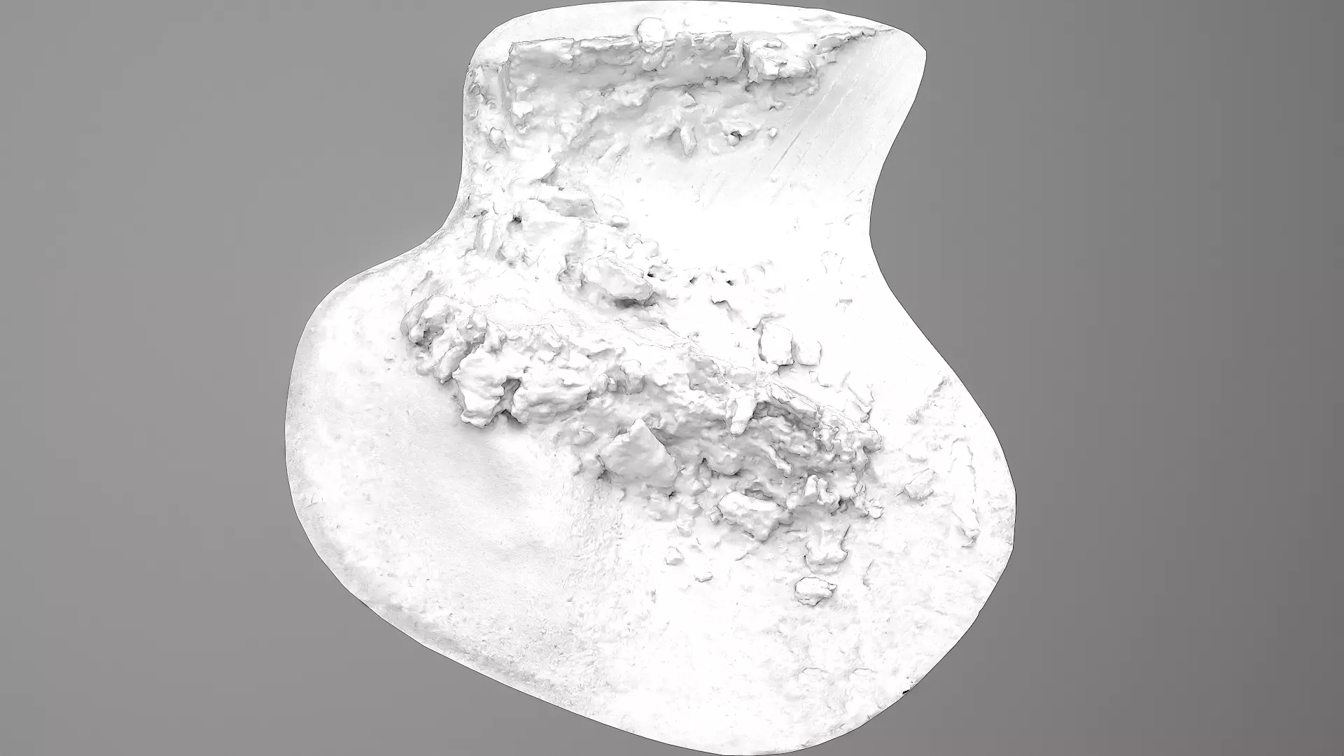 Realistic Snow Pile- Variation 2 Low-poly 3D model_4