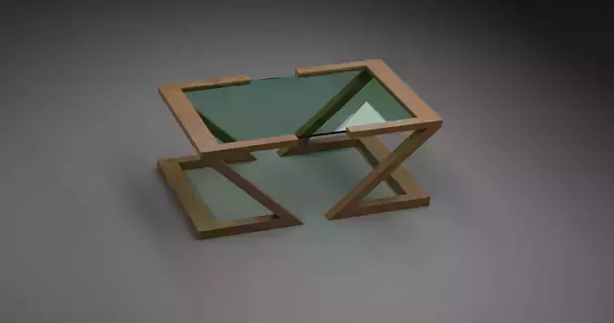 Low-Poly Modern Wooden Table with Glass Top-Table Design 02 Low-poly 3D model Low-Poly Modern Wooden Table with Glass Top-Table Design 02 Low-poly 3D model