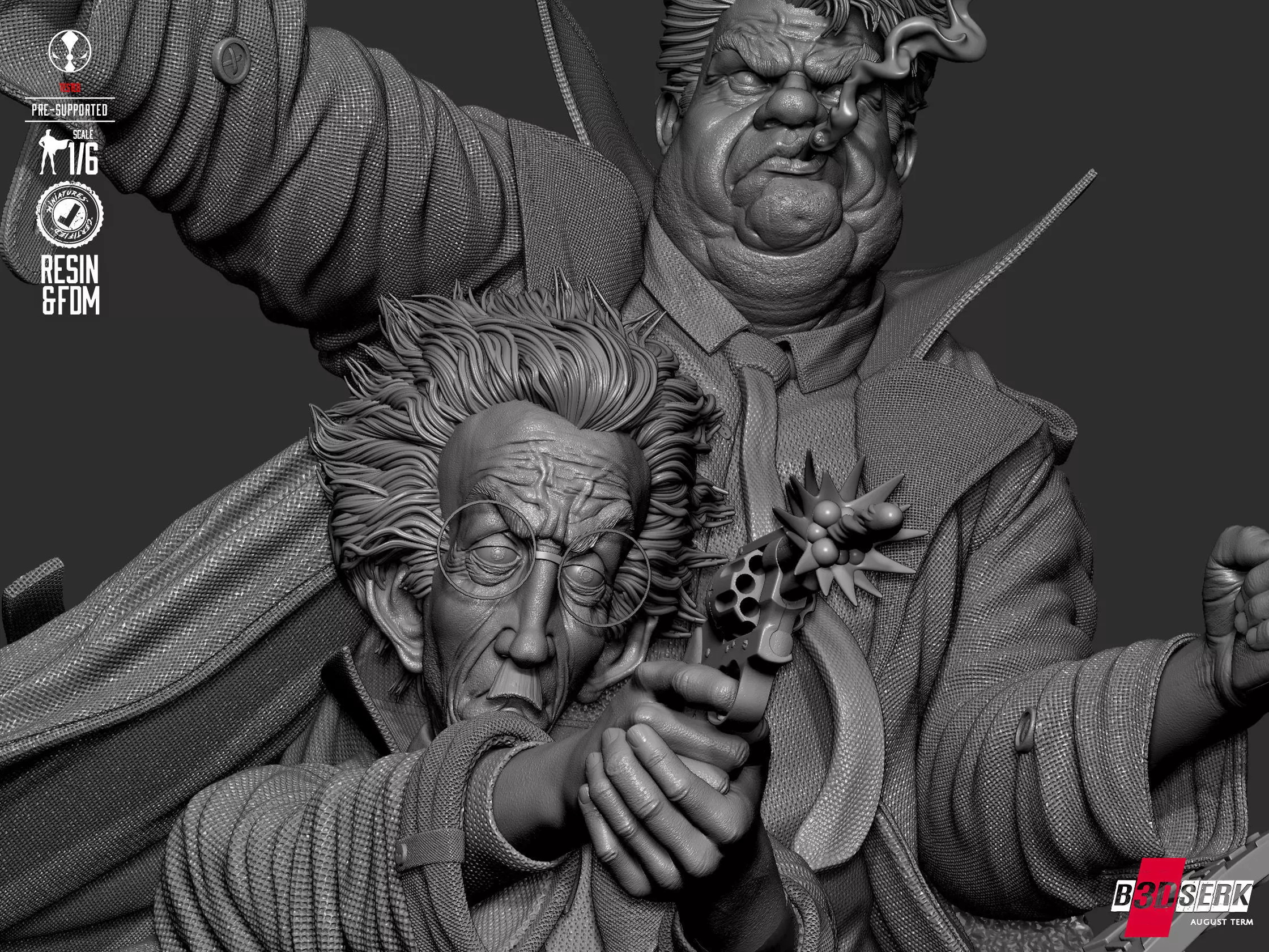 B3DSERK Sam and Twitch Sculpture 3D print model_33