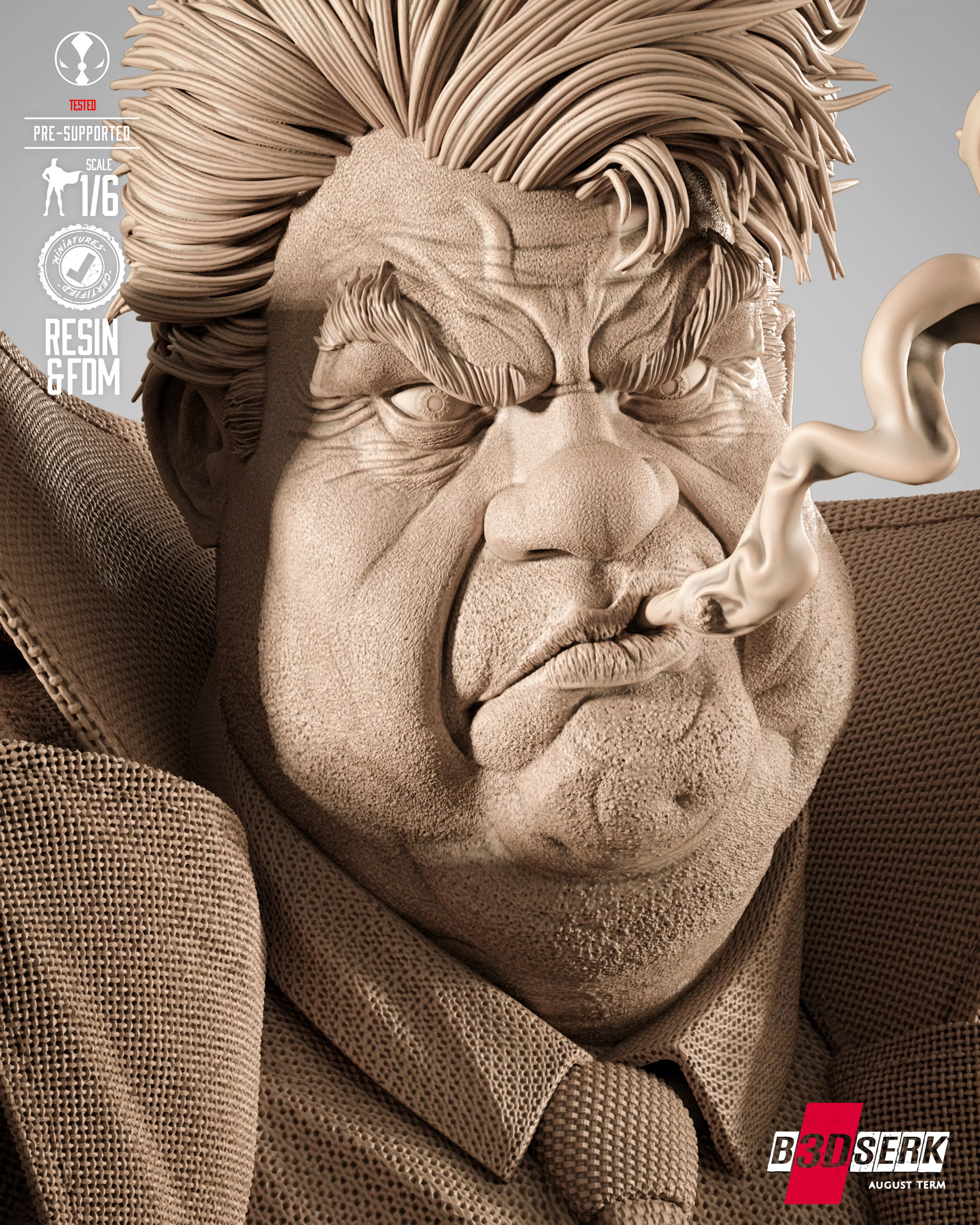 B3DSERK Sam and Twitch Sculpture 3D print model_2