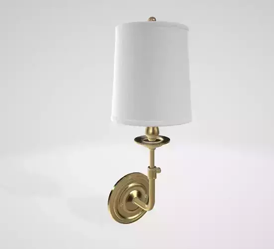 Hudson Valley Lighting 171-AGB Logan One-Light Wall Sconce Low-poly 3D model