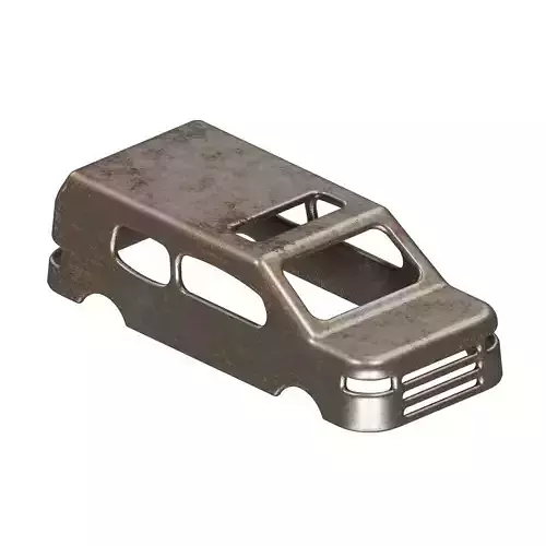 Rusty Passenger Car Frame